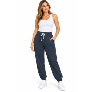 FIGS Technical Collection Scrub Jogger Pants Blue Drawstring Size Medium Short